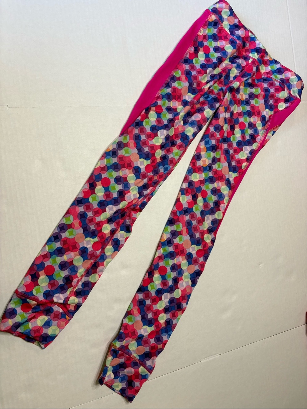 Champion Hot Pink Multicolor Dot Print Girls' Leggings